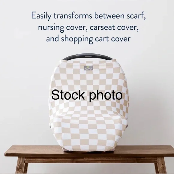 Itzy Ritzy Mom Boss 4-in-1 Carseat, Shopping Cart, or Breastfeeding Cover, Scarf - Picture 15 of 16